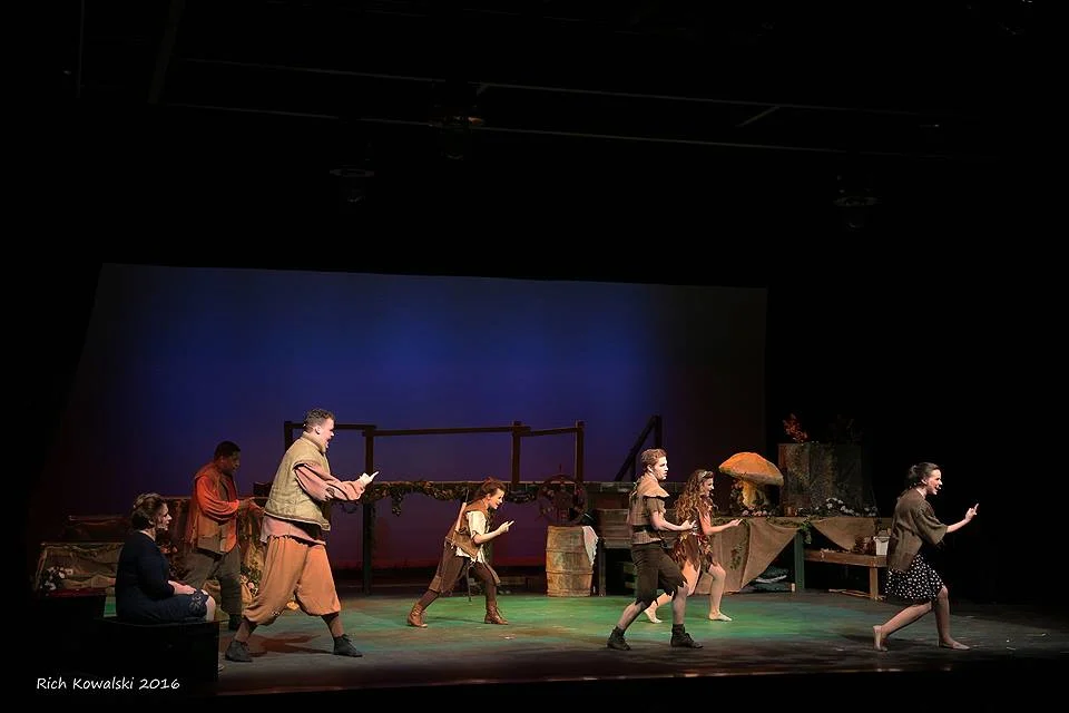 As Tinkerbell in the world premiere of Wendy's Shadow. Photo by Rich Kowalski.