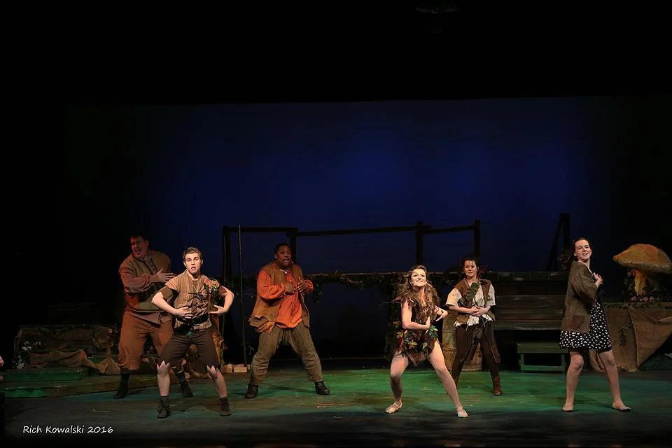 As Tinkerbell in the world premiere of Wendy's Shadow. Photo by Rich Kowalski.