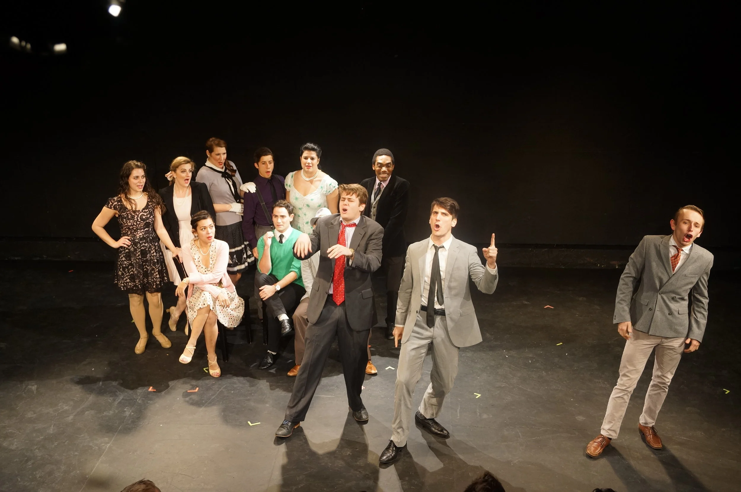 As The Director/Ensemble in the MuSE Festival's premiere production of Men With Money. Photo by Yui Kitamura.