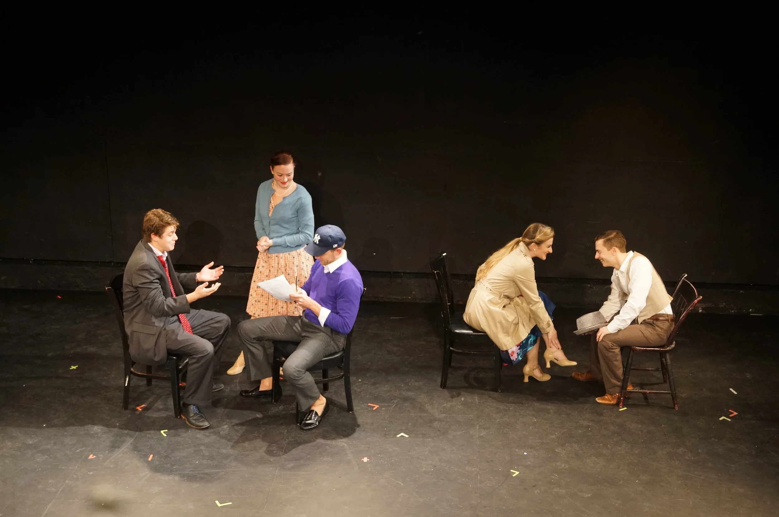 As The Director/Ensemble in the MuSE Festival's premiere production of Men With Money. Photo by Yui Kitamura.