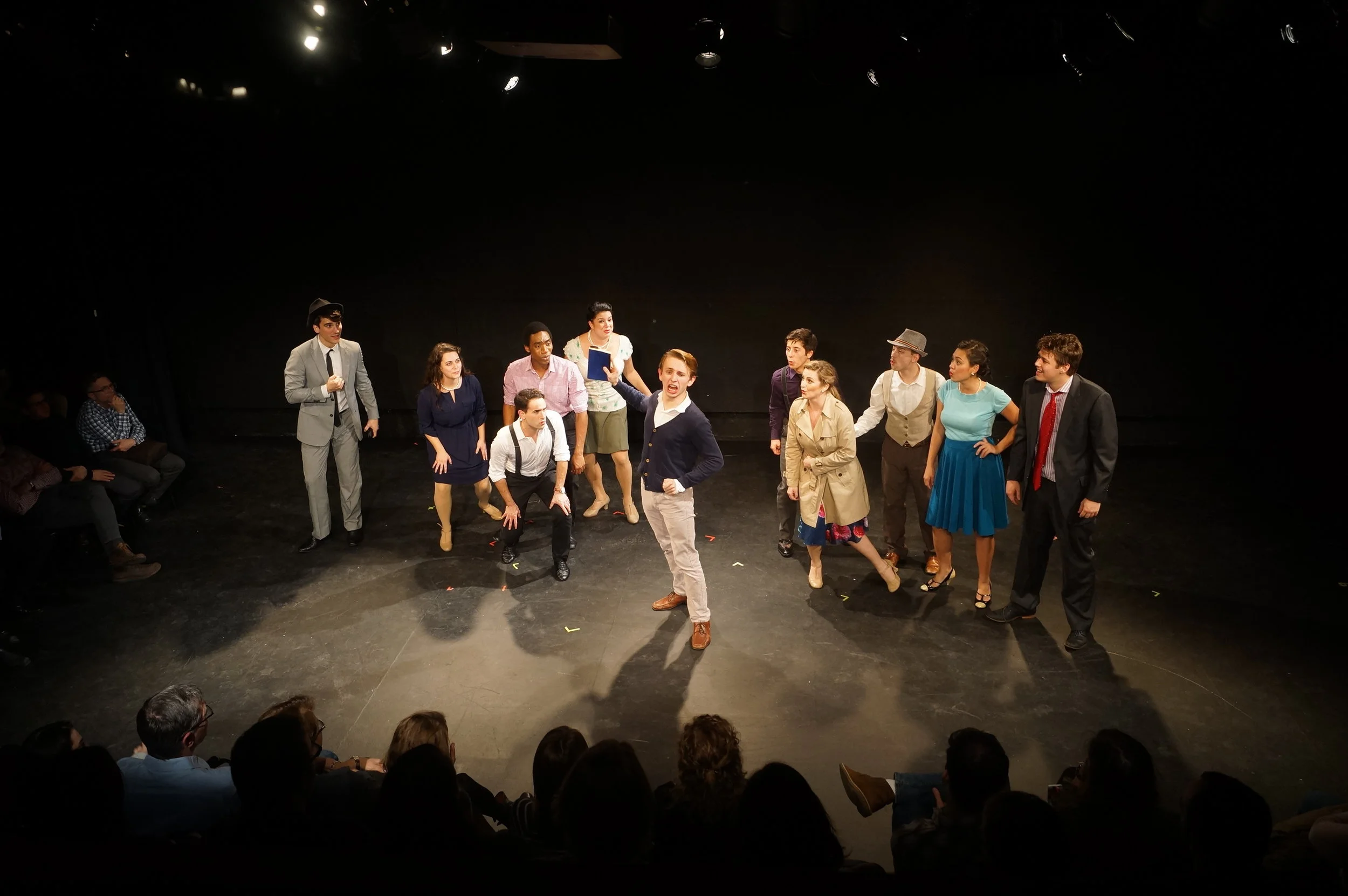 As The Director/Ensemble in the MuSE Festival's premiere production of Men With Money. Photo by Yui Kitamura.