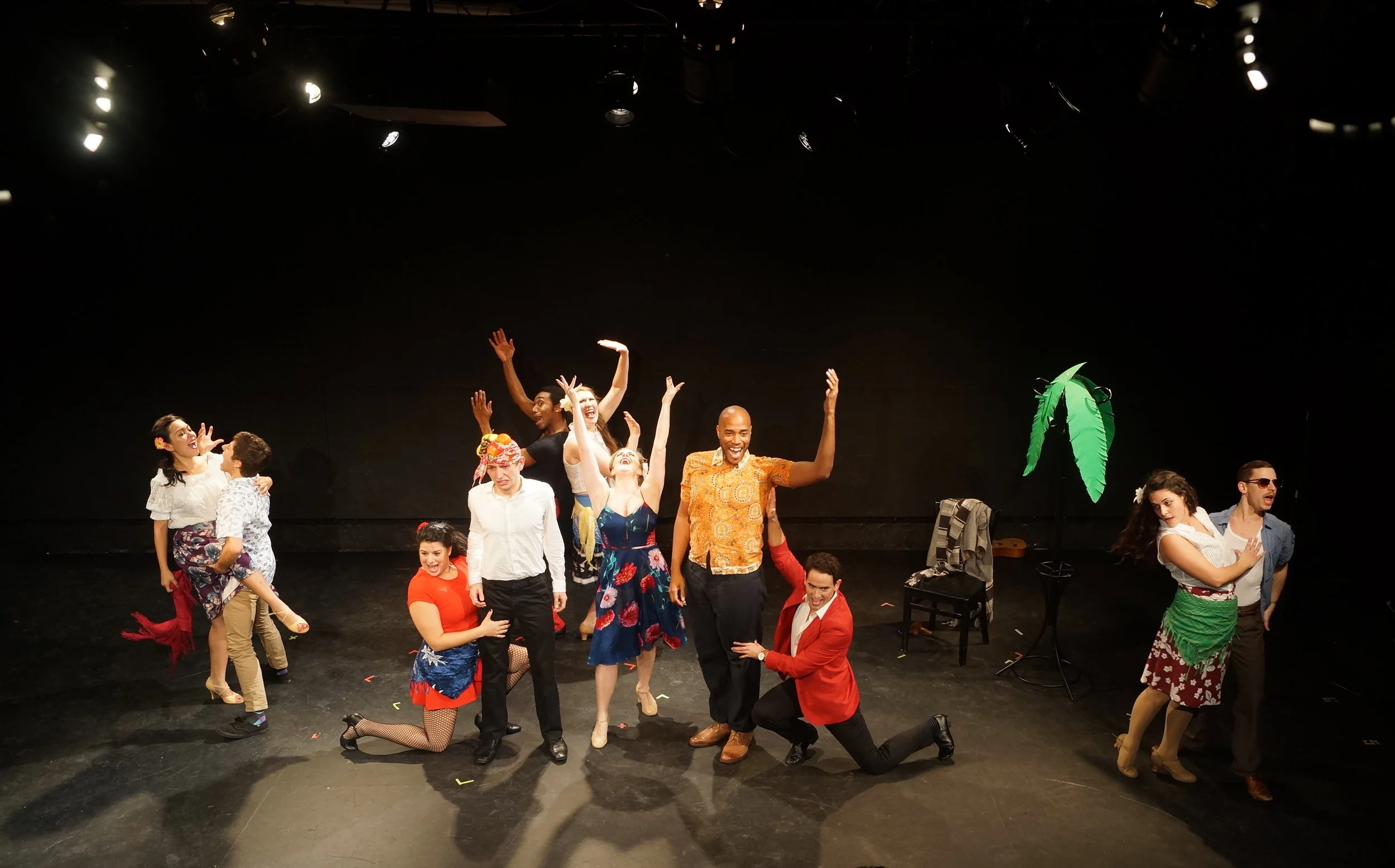 As The Director/Ensemble in the MuSE Festival's premiere production of Men With Money. Photo by Yui Kitamura.