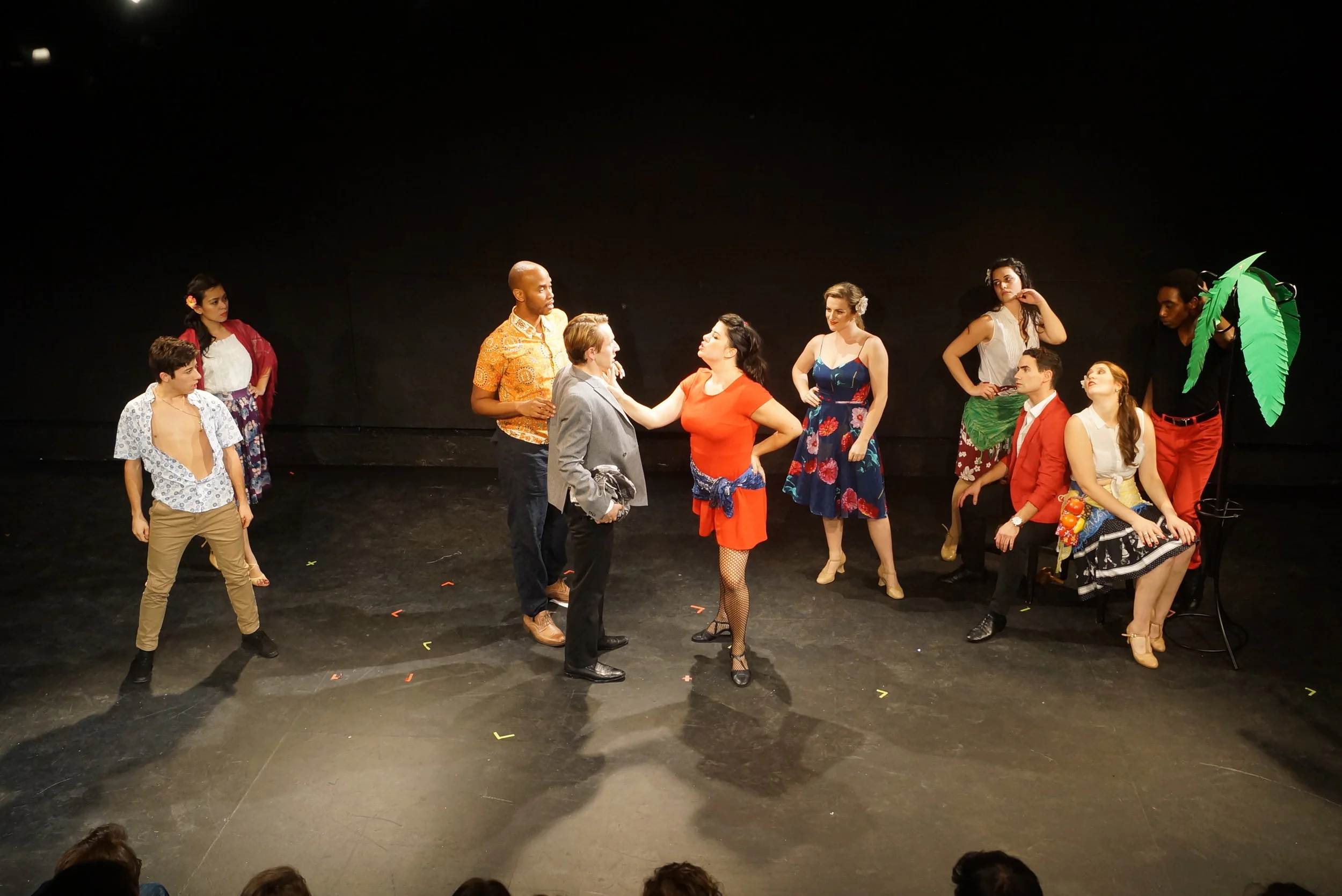 As The Director/Ensemble in the MuSE Festival's premiere production of Men With Money. Photo by Yui Kitamura.