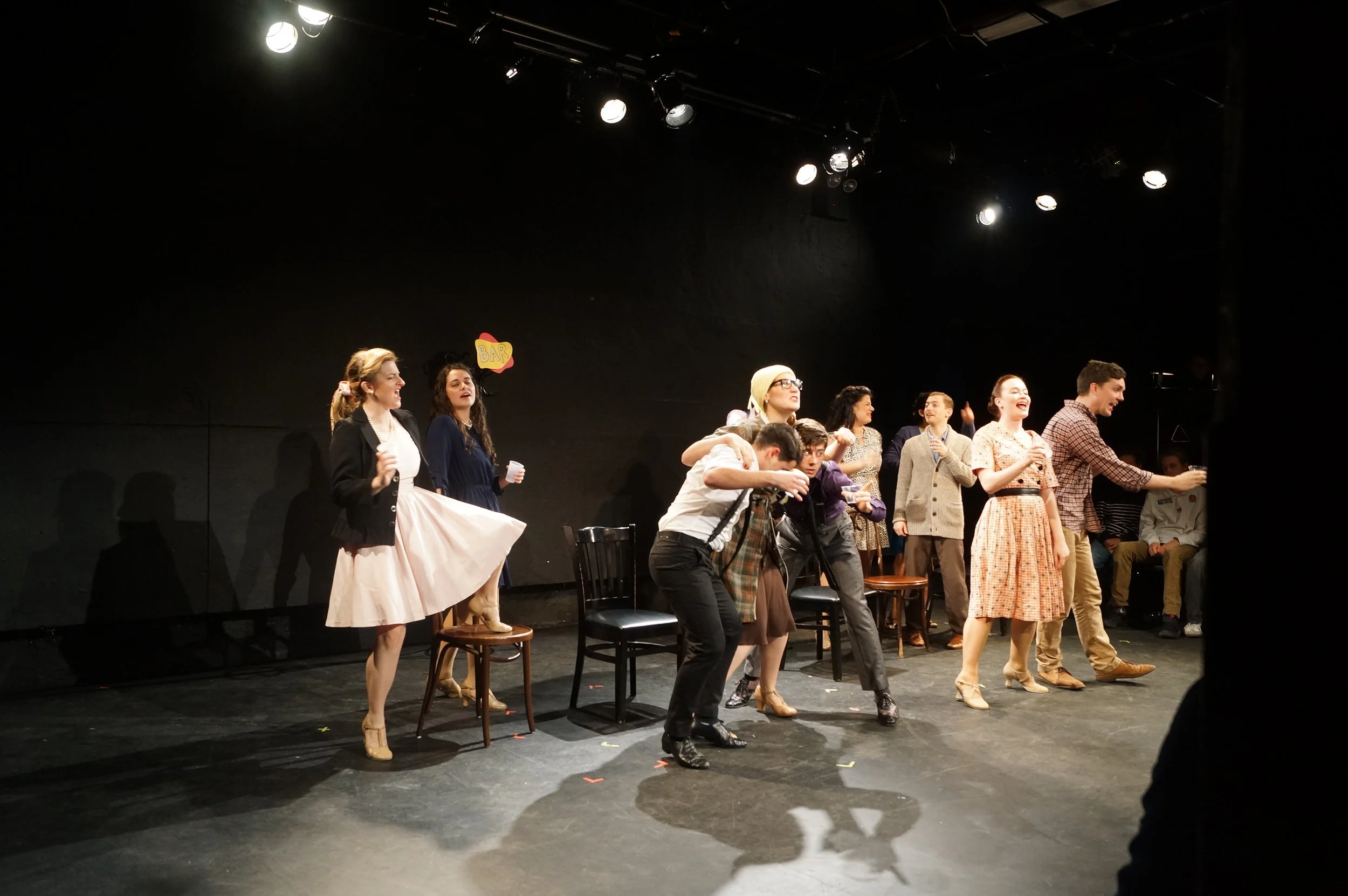 As The Director/Ensemble in the MuSE Festival's premiere production of Men With Money. Photo by Yui Kitamura.