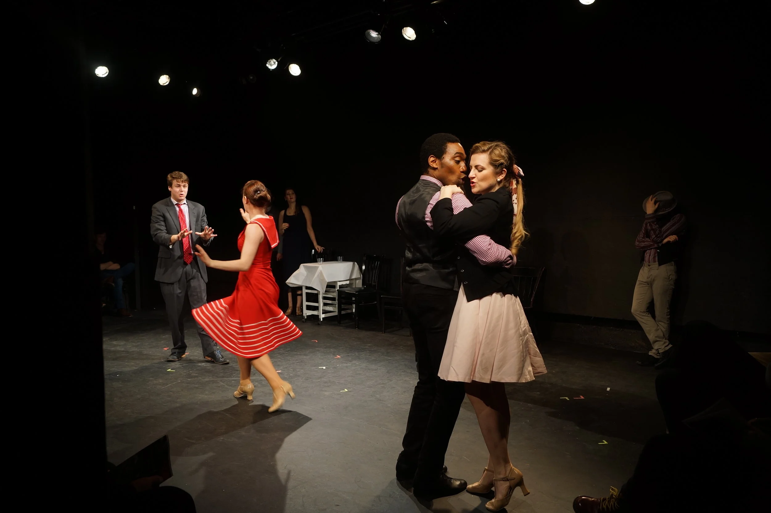 As The Director/Ensemble in the MuSE Festival's premiere production of Men With Money. Photo by Yui Kitamura.