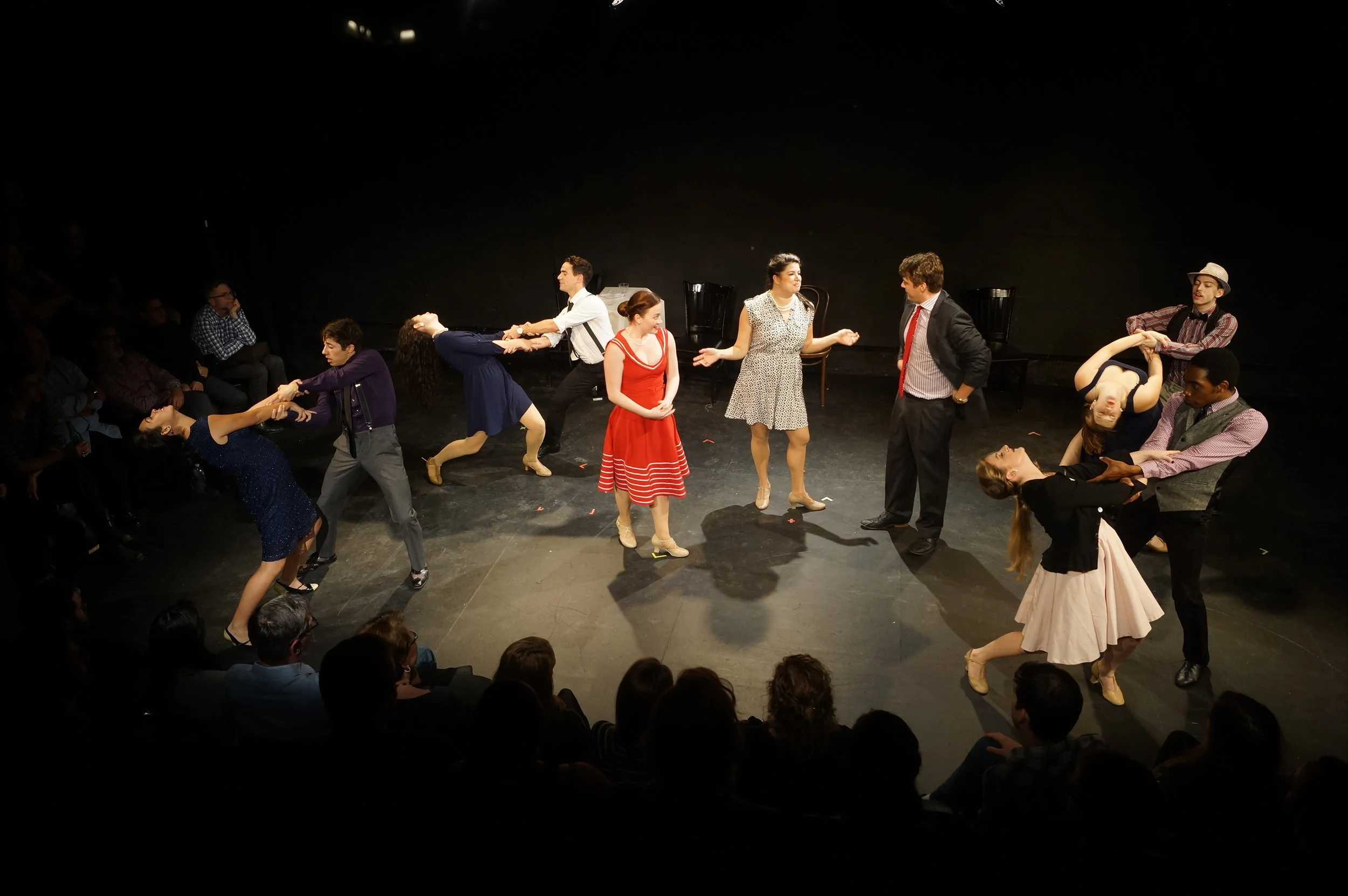 As The Director/Ensemble in the MuSE Festival's premiere production of Men With Money. Photo by Yui Kitamura.