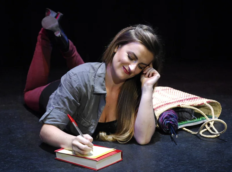 As Cathy Hiatt in 4th Wall Theatre's The Last Five Years. Photo by Tom Schopper.