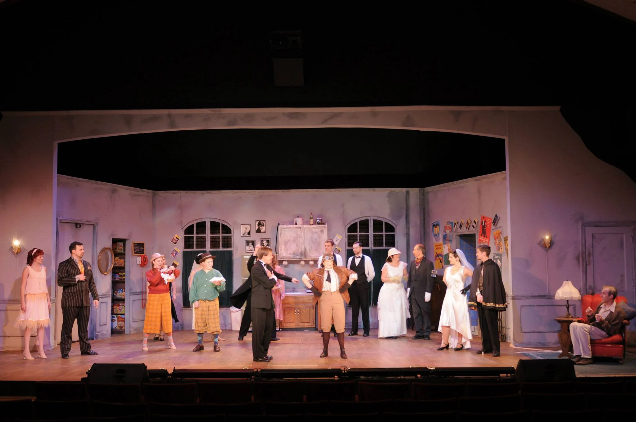 As Trix the Aviatrix in the Ozark Actor's Theatre's The Drowsy Chaperone.