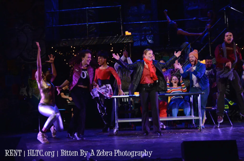 As Joanne Jefferson in Harbor Lights Theatre Company's RENT. Photo by Bob Johnson.