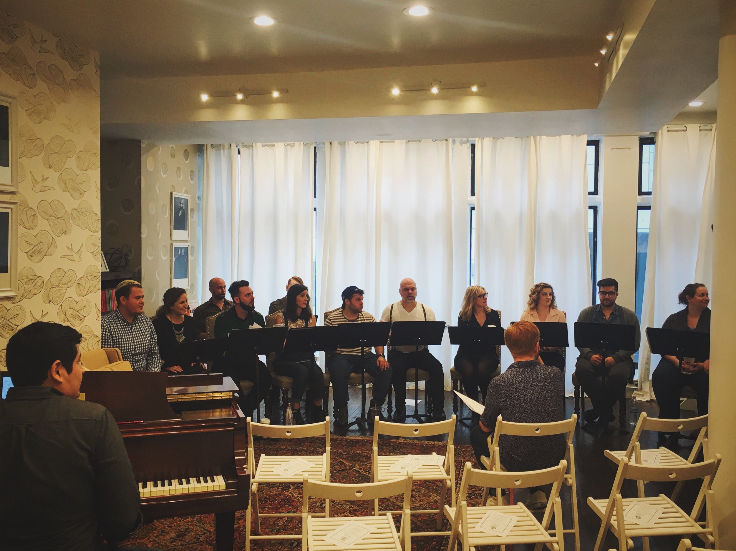 Playing Maria in Open Bar Theatricals developmental presentation of the new musical, Fitted Up by David Maglione.