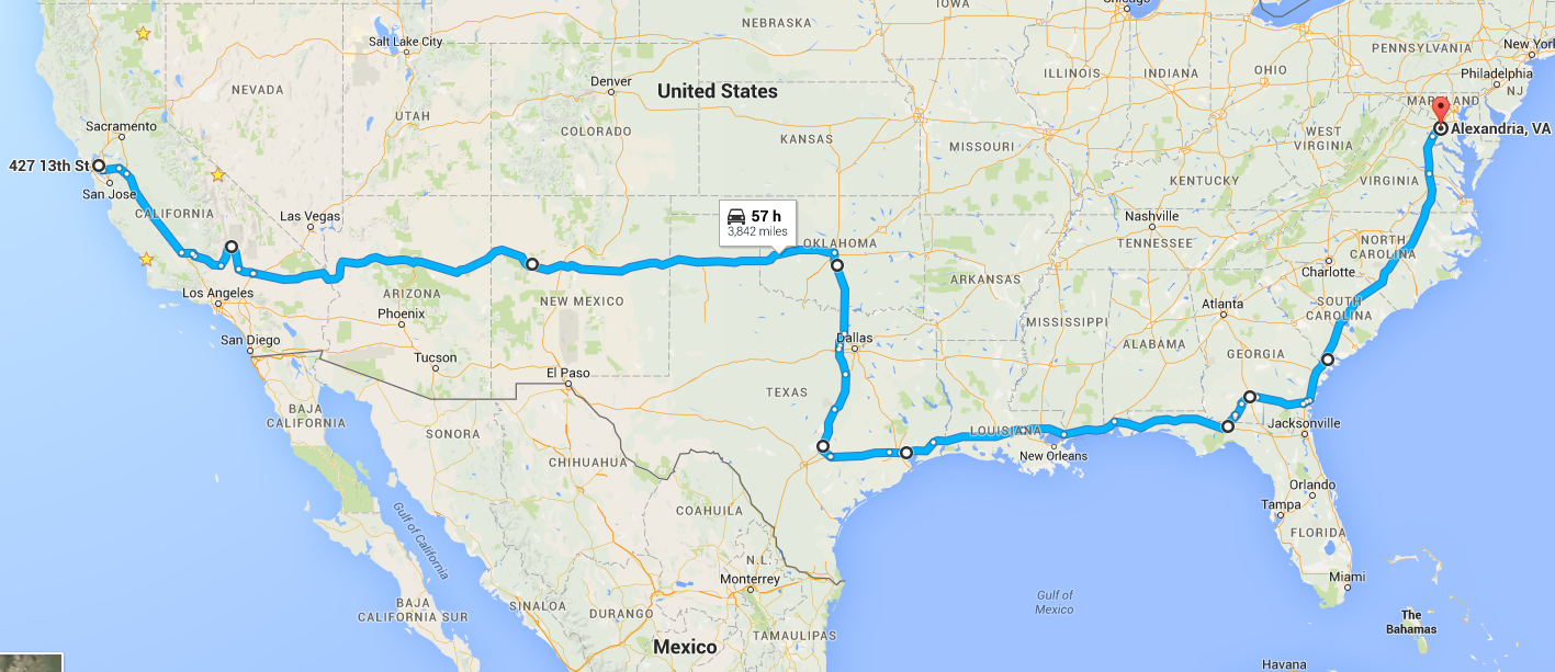 Route using Google Maps