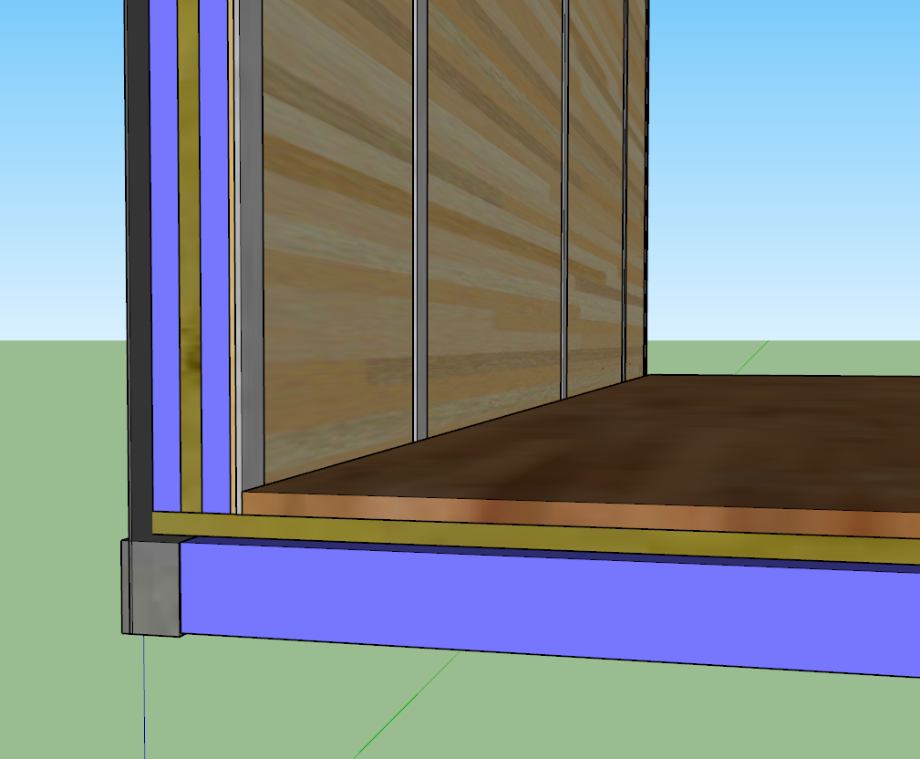 Blue stuff is insulation.