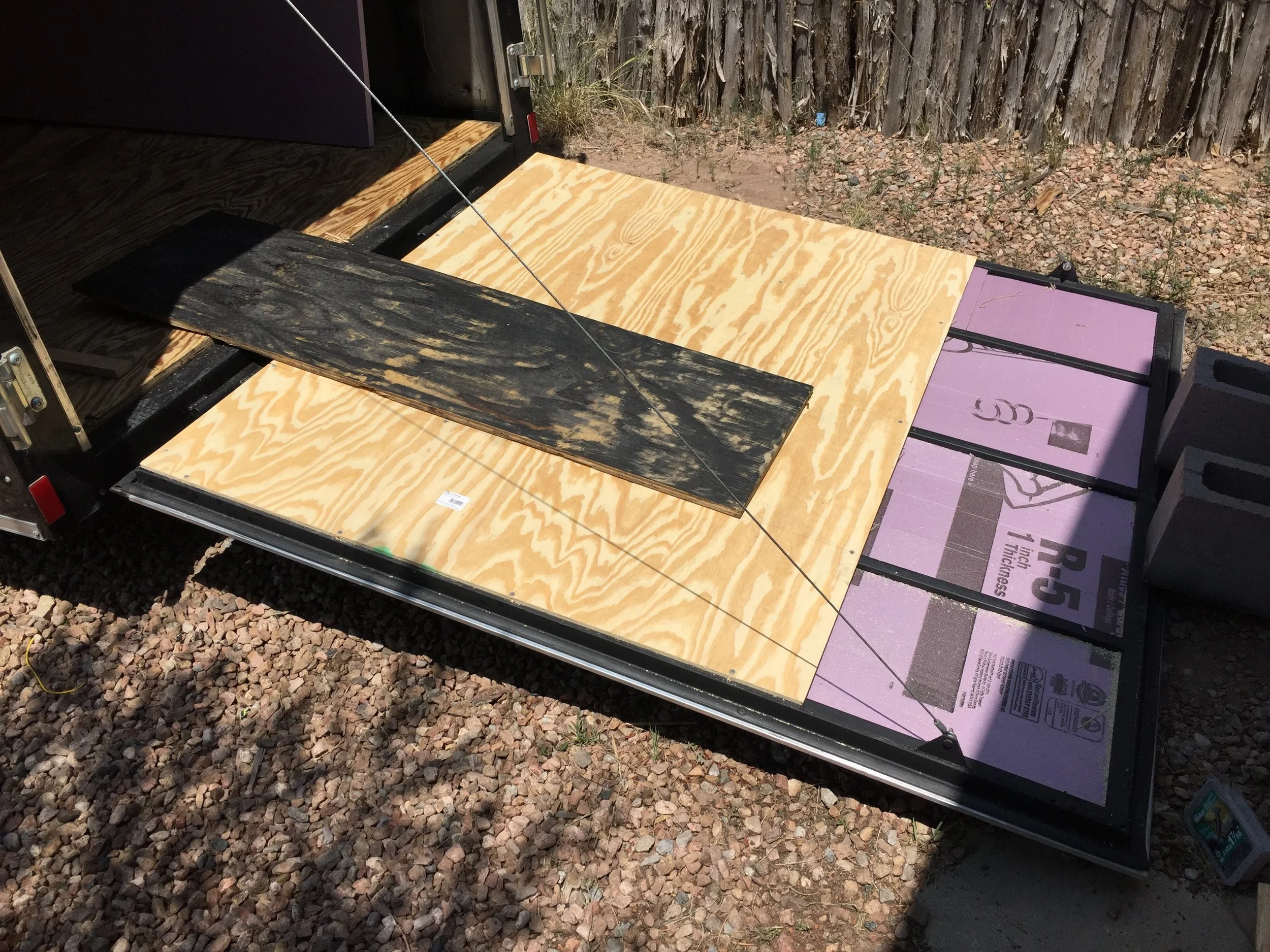 3/8" plywood over the top.