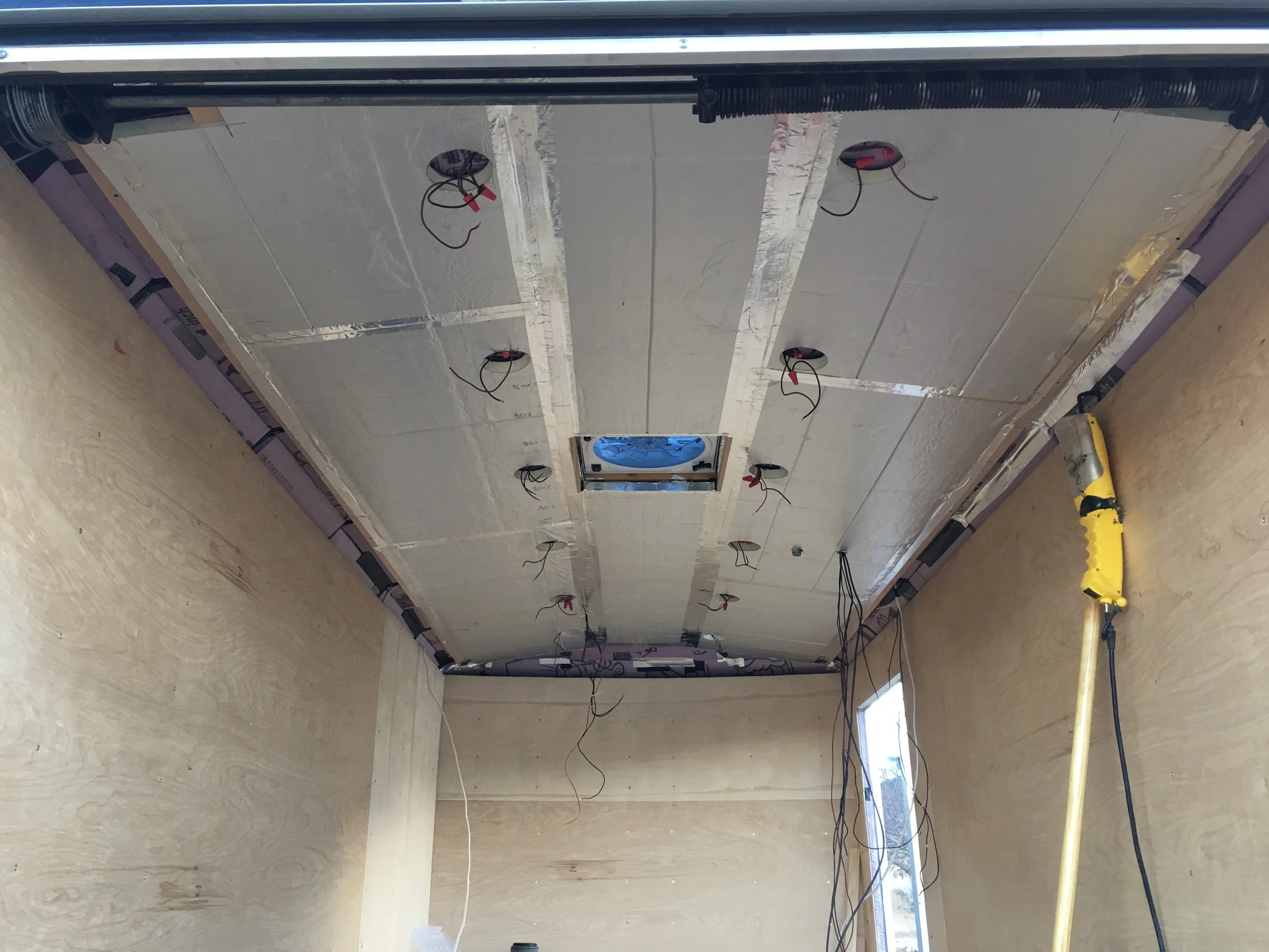 Second layer of insulation complete and taped.
