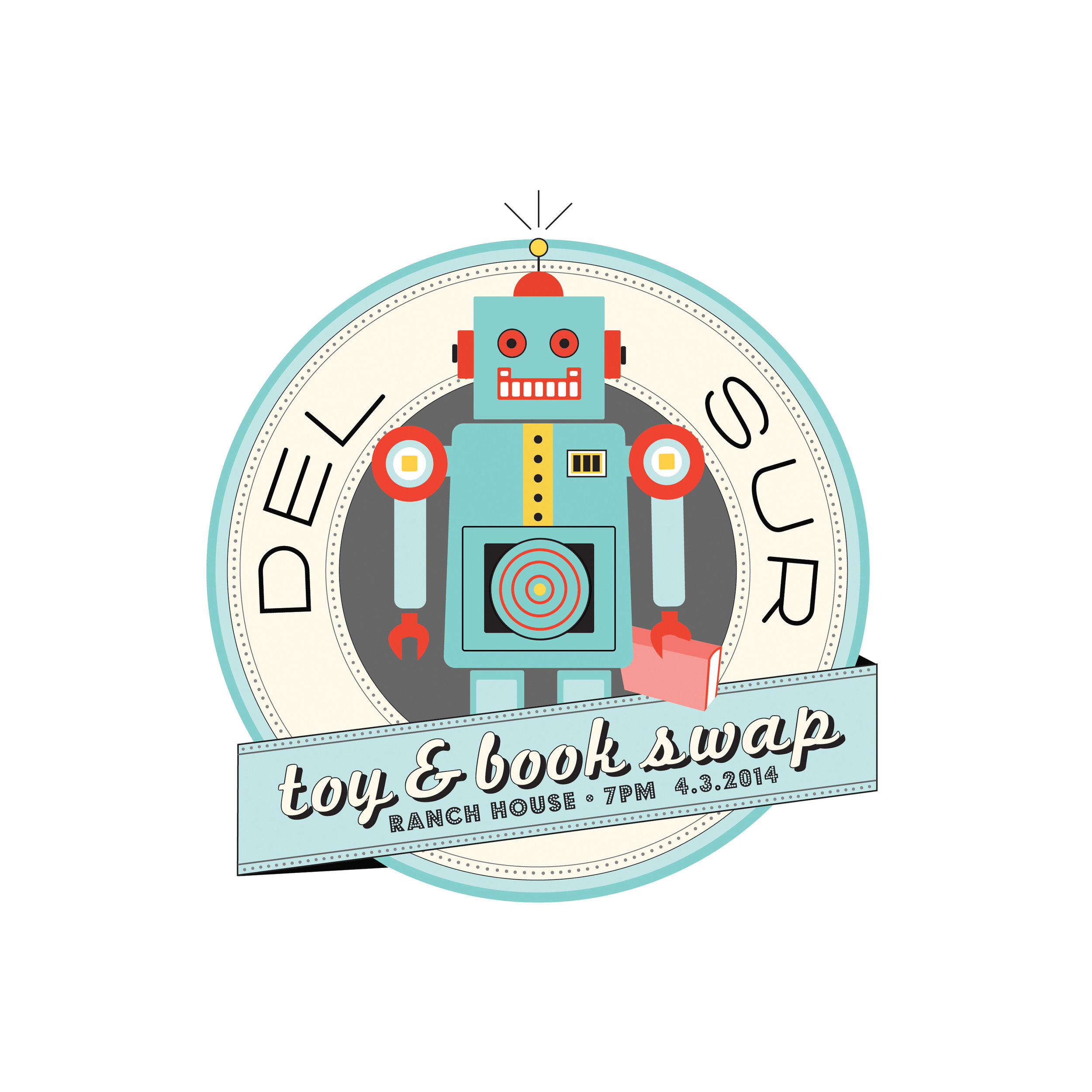 DEL SUR TOY & BOOK SWAP LOGO