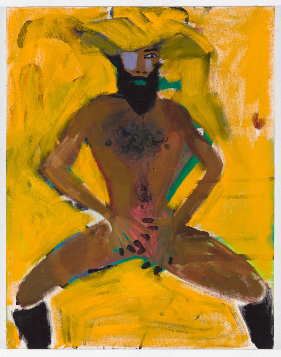 Aaron in Hat, oil on canvas, 24 x 18", 2015