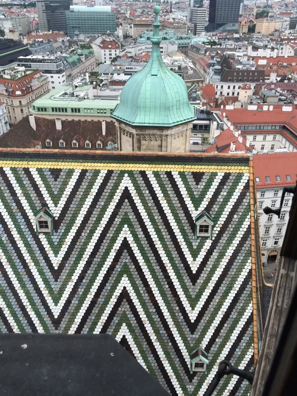 Famous St. Stephen's Cathedral tiled roof