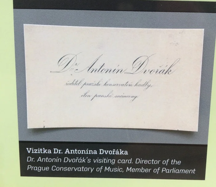Dvorak's business card!