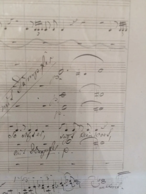 manuscript of a page from Götterdämmerung