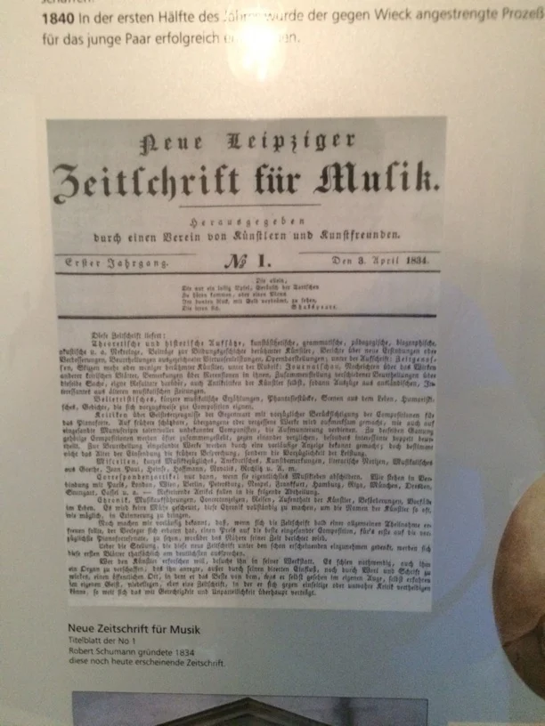 Neue Zeitschrift für Musik, Schumann's famous music periodical