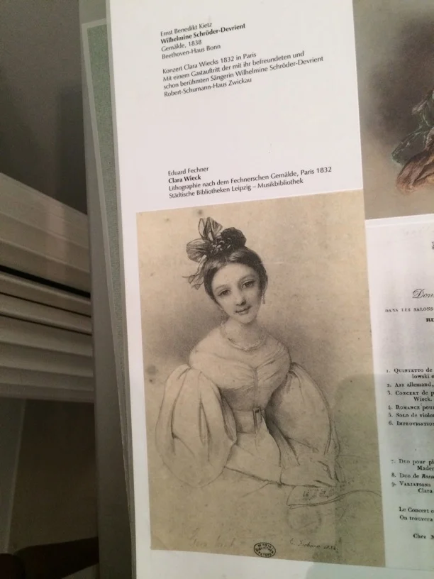 Clara Wieck around the time Robert first met her 