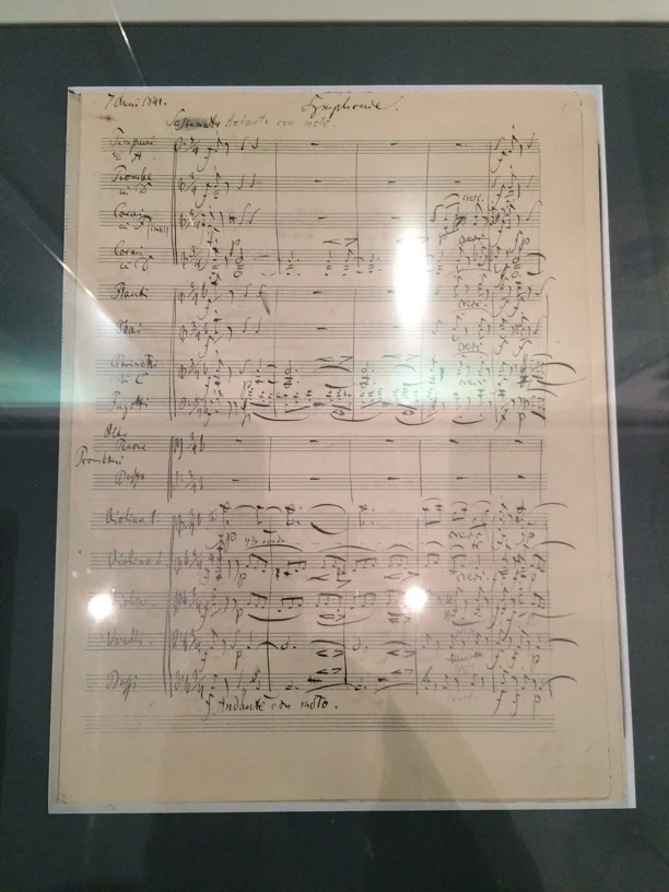 Schumann 4th Symphony manuscript page