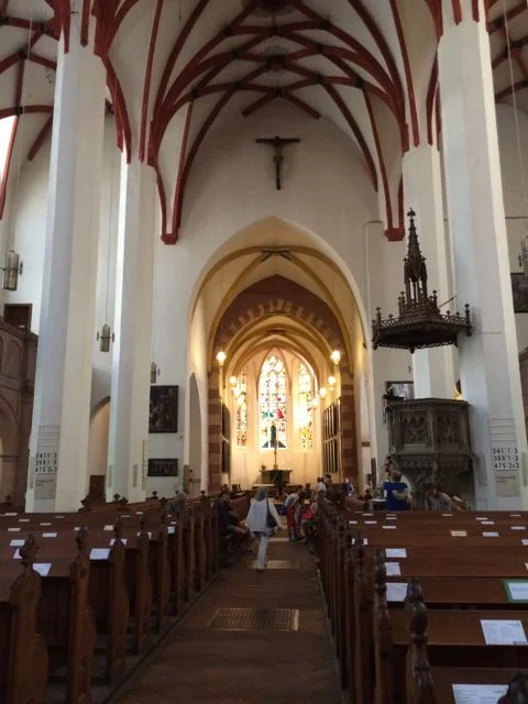 The renovated interior of St. Thomas Kirche