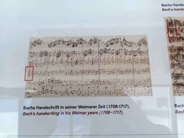 Bach's manuscript in his pre-Leipzig years