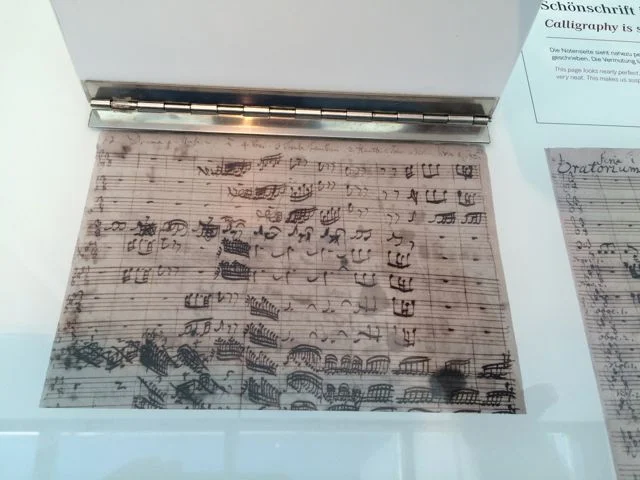 ...and the far rougher, though more exciting, original manuscript of the same piece.