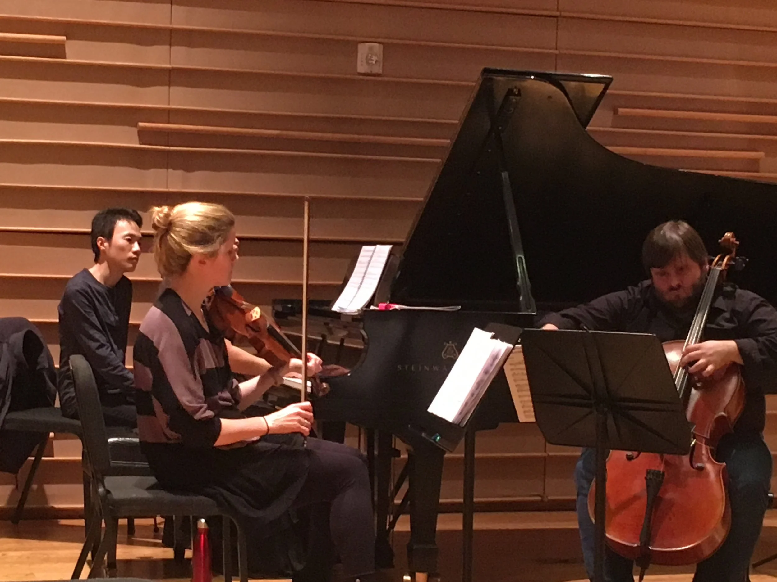 Neave Trio—Anna Williams, Violin; Mikhail Veselov, Cello; Eri Nakamura, Piano (hidden)