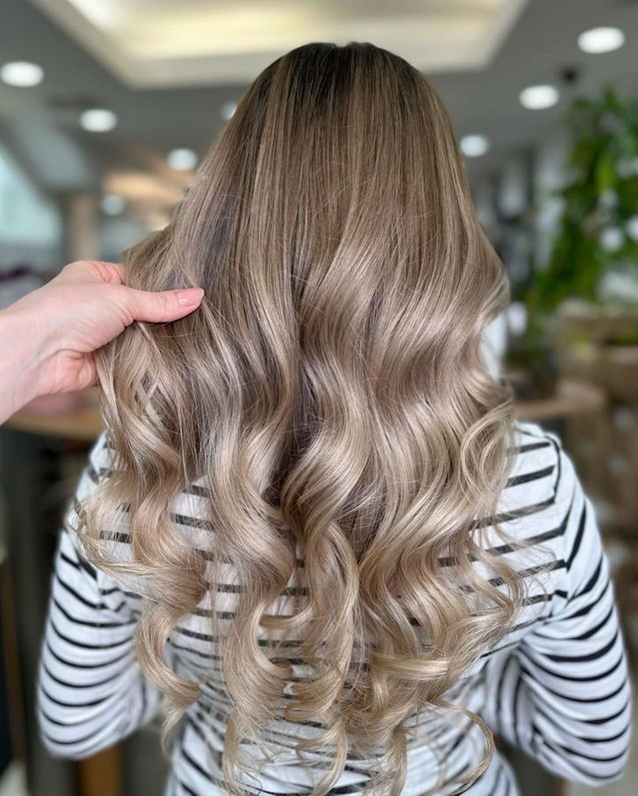 beautiful balayage .&rdquo;💫💫💫💫💫 hair done by: Oksana #blondbalayage #babylights #highlights #babylights #longhair #blondehair #goldblonde #balayage #ombrehair #brownhair #fadecolors #waveshair #blondhair #gold #wormblonde #shine #blondhair #bea