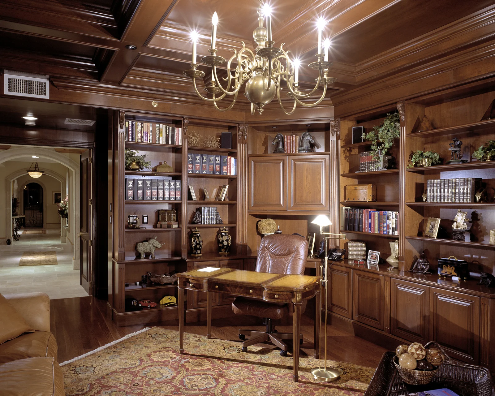 Interior of library study