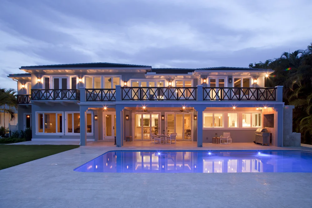 Exterior at dusk