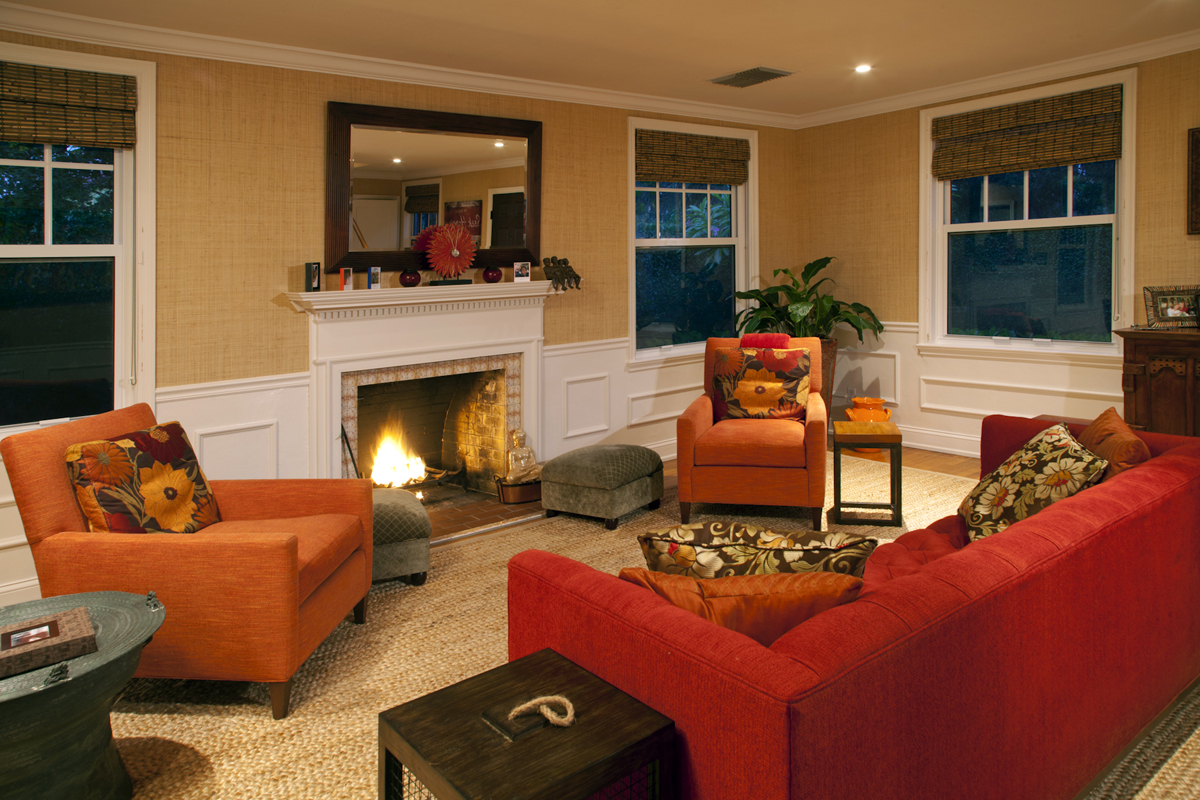 Interior living room view of Delray Beach home.