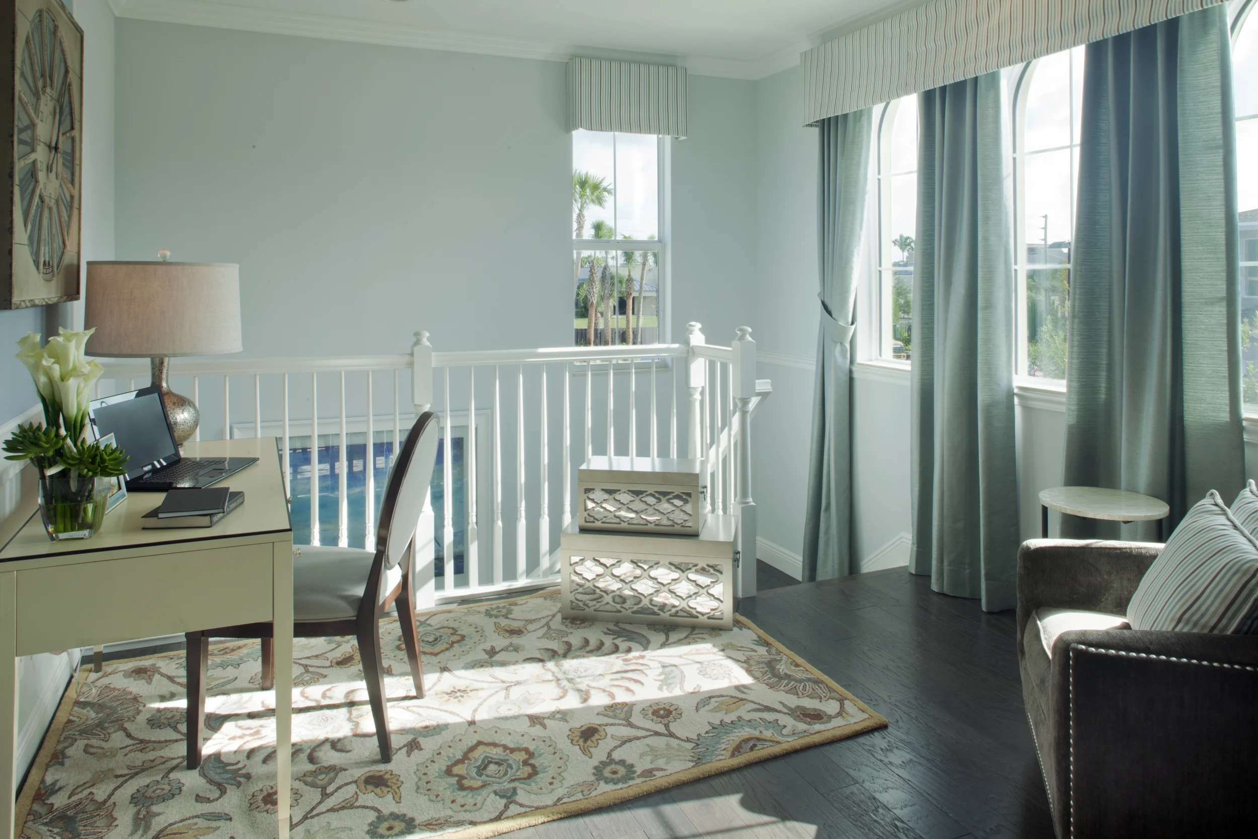 Spacious upstairs foyer in the Cavallo