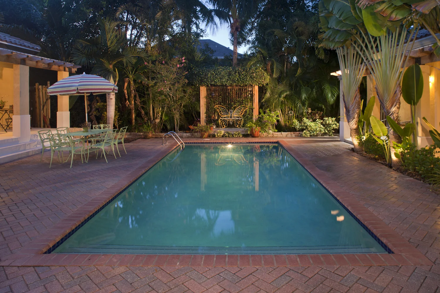 Tropical private pool