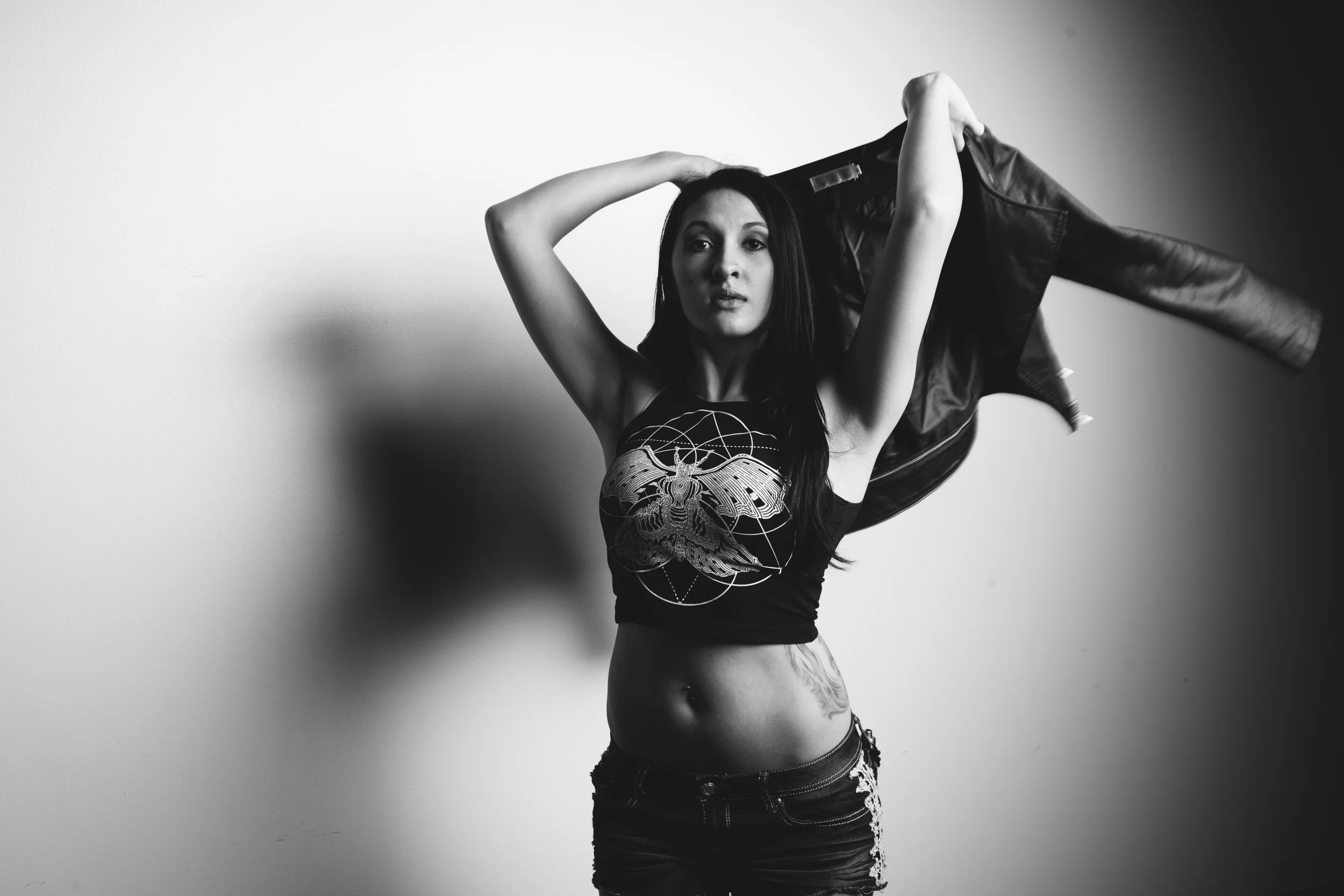 Licia Whiteside wearing Brain Candy Ink