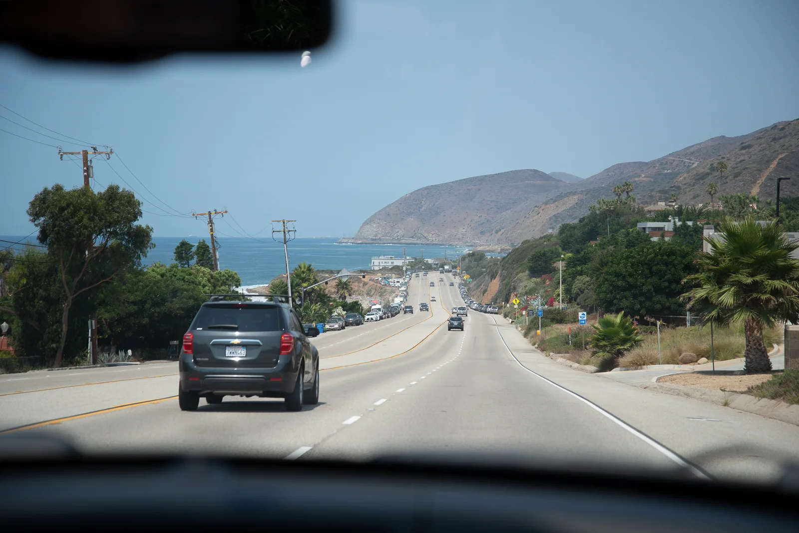 Heading north on Pacific Coast Highway.
