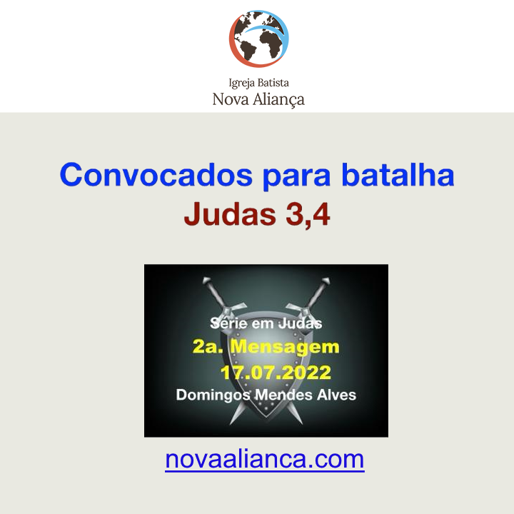 Convocados para batalha - Judas 3,4