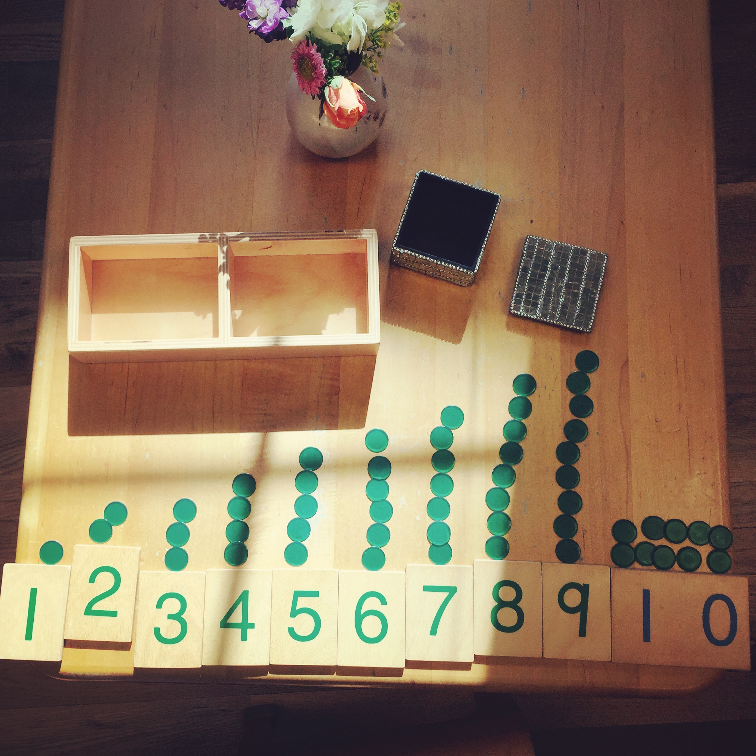 It all starts with concrete experiences of numbers 1 through 10. 