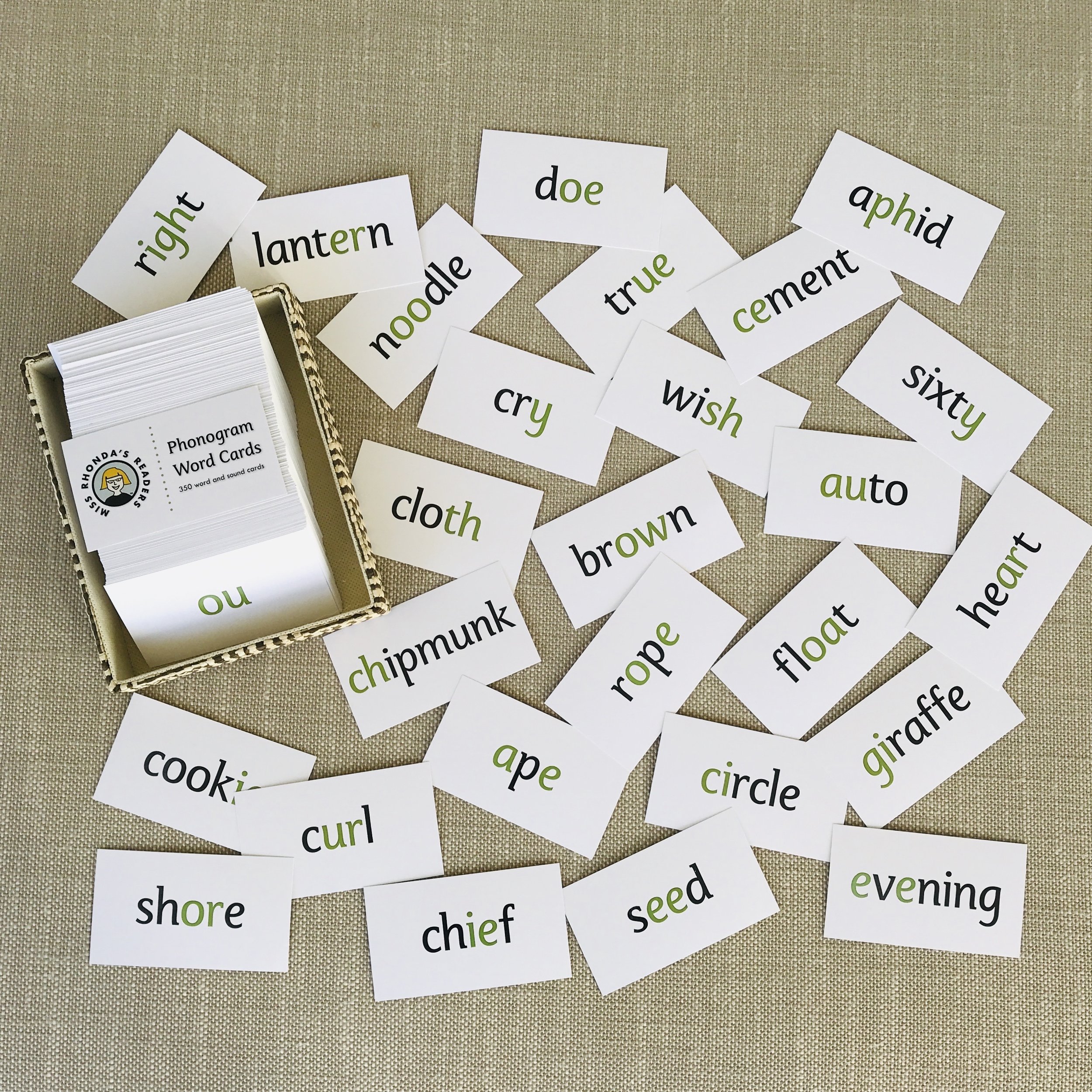 Phonogram Word Cards — Miss Rhonda's Readers