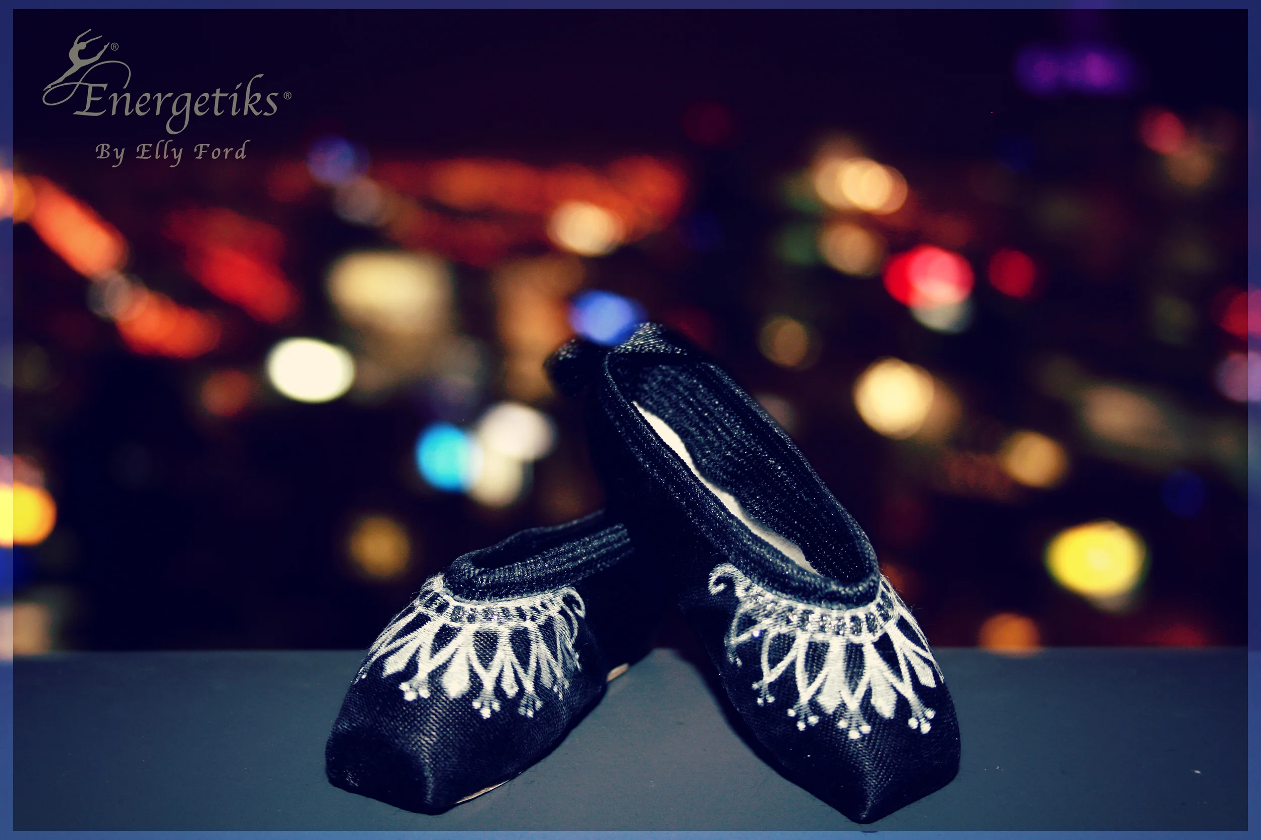 ...And last but not least, our little shoes finished the night taking in the city skyline, which was almost as sparkly as the shoes themselves! ;)