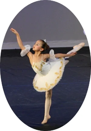  Already a star! - little six year old Miko performing on stage.