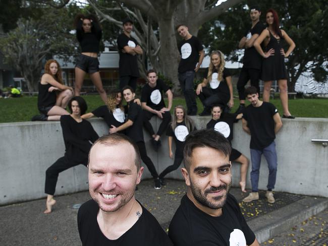 Stephen (Right) With Marko Panzic and The Dream Dance Company dancers - Image: The Daily Telegraph