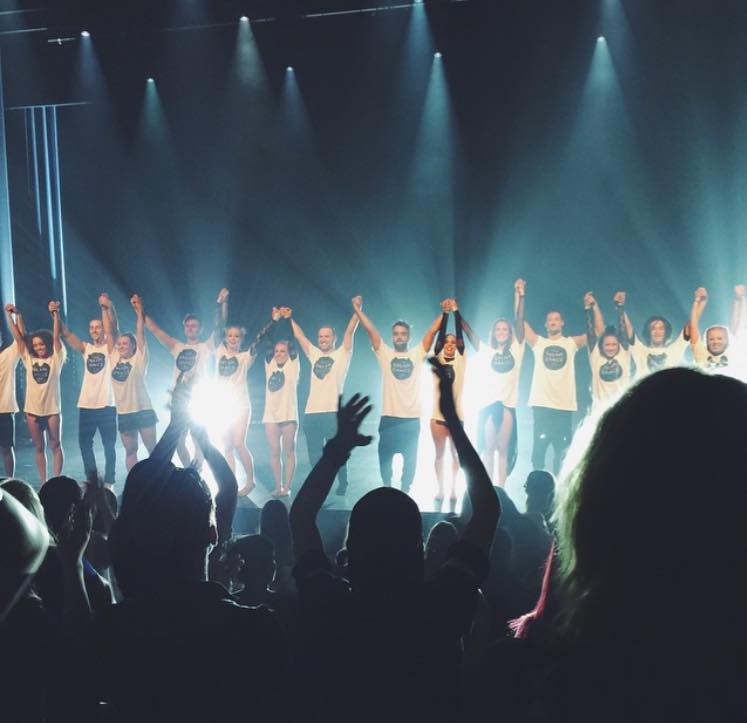 The Dream Dance Company receiving a thunderous standing ovation during Genesis - Image: DDC