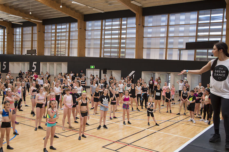 Cat Santos from The Dream Dance Company teaching a jazz workshop at this year's ADF.