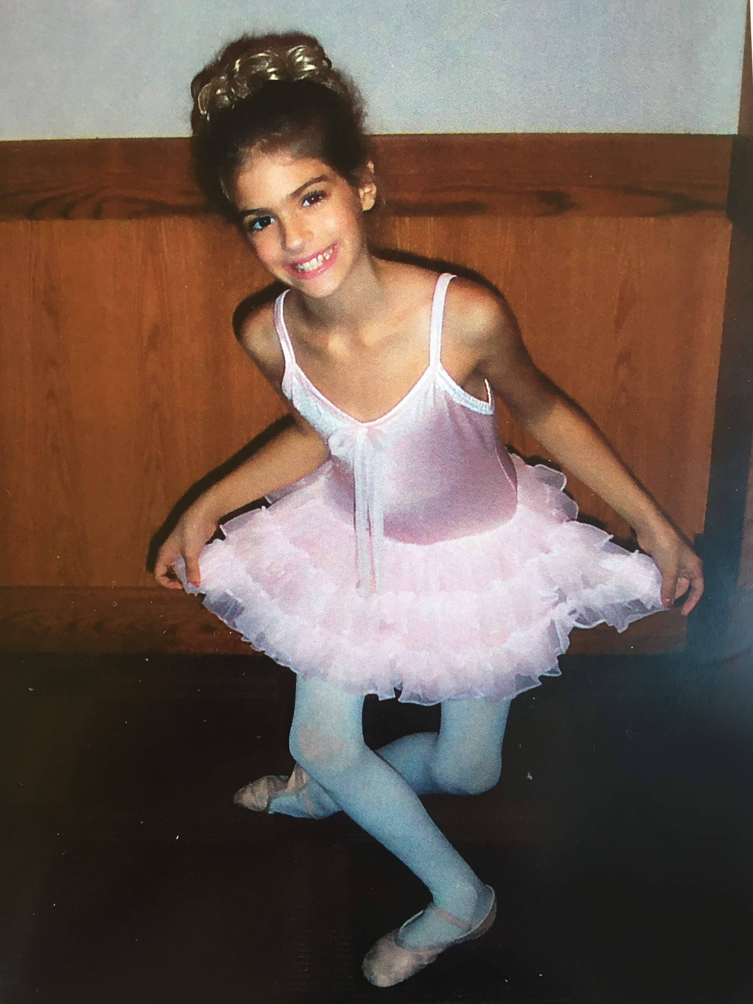 8-year-old Rachelle at ballet