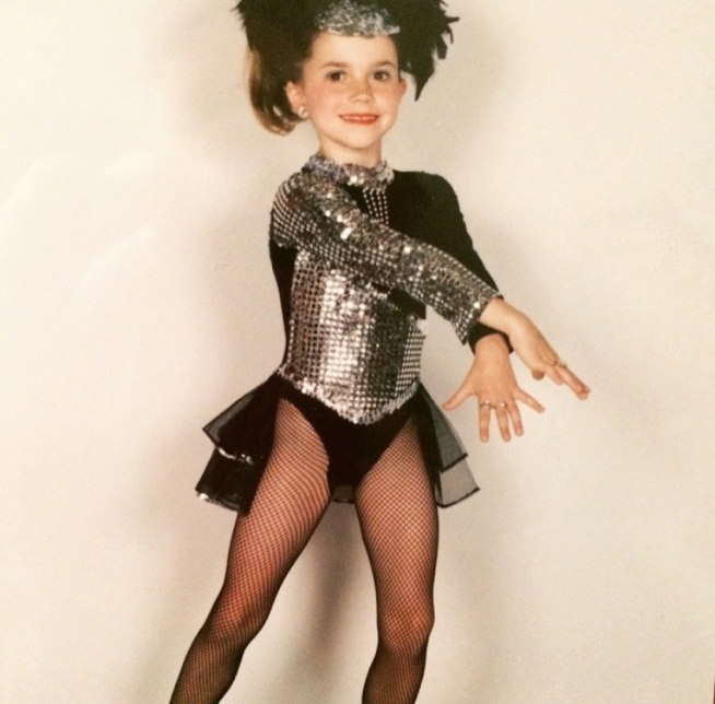 Megan as a youngster at dance