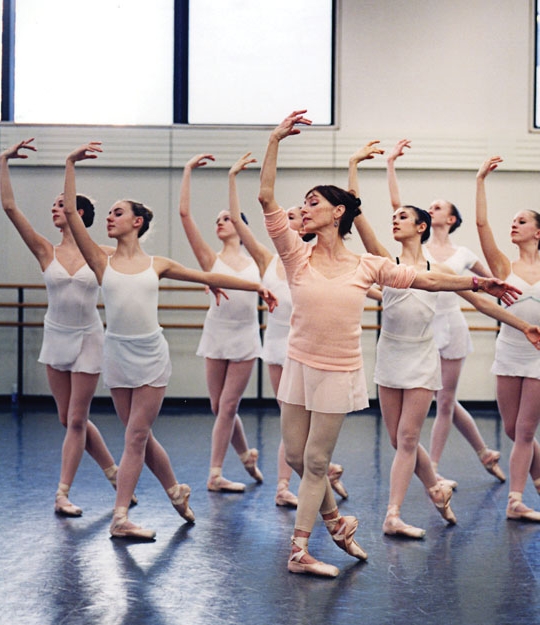 Balanchine's School of American Ballet dancers - note the 'claw' hands