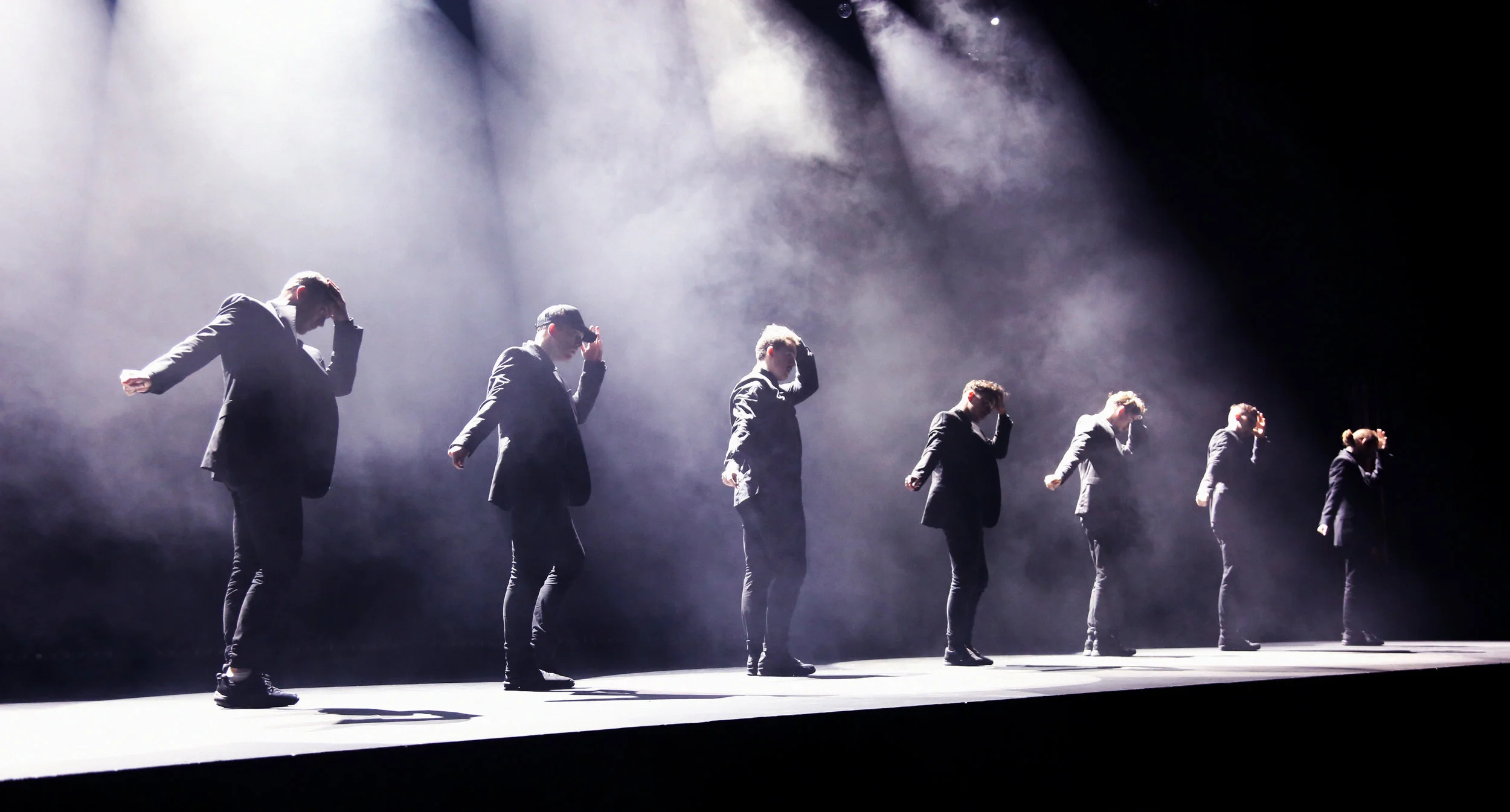 The Dream Dance Company rehearsing 'The Secret Society' on-stage last year.